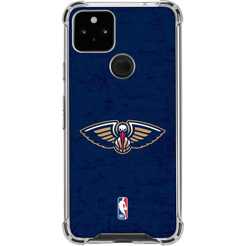 NBA New Orleans Pelicans Distressed Google Pixel 4a 5G Clear Case